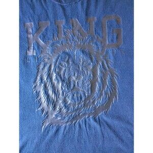 Lion T-Shirt Men's XL Black Short Sleeve